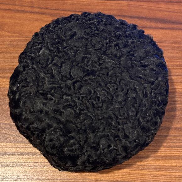 Men’s Papakha Hat Ak Deri Orginal 100% Lambskin fur and leather size 60 - Picture 4 of 6